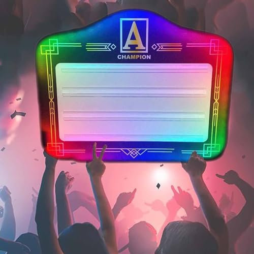 PixCy Vibrante Caja De Luz LED con Cambio De Color, 2 Juegos De Letras Y 1 Juego De Números, Ideal para Señales Luminosas De Mano, Vallas Publicitarias, Bares,C