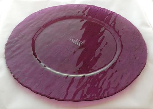 B'GHEST Set 6 Ramos Bajoplato Cristal de Color Morado Medida:Ø33 Cm.