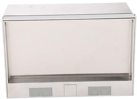 Prese Elettriche Pavimento AC250V 4000W Presa Incasso Pavimento - Scatola di Derivazione Elettrica in Acciaio Inossidabile, Incasso con Prese UE Incorporata