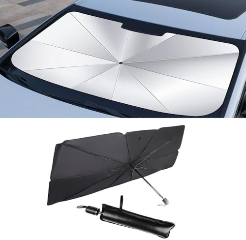 Auto Frontscheiben Sonnenschutz für BMW 3er M3 E90 E91 E92 E93 F30 F31 F34 F35 F80 M340i M3340d Frontscheibenabdeckung Faltbarer Sonnenschirm UV-Schutz Wärmeisolierend Tragbarer Innen