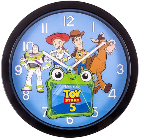 Disney Toy Story - Orologio da parete rotondo per cameretta dei bambini