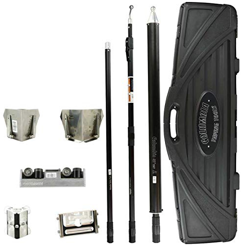 Columbia Drywall Taping/Finishing Kit with Compound Tube, Flat Applicator, Corner Roller, Flushers, Handles and Hard Case