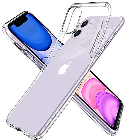 Spigen Liquid Crystal, Designed for iPhone 11 Case, Durable Transparent Flexible TPU Case for iPhone 11 (2019) - Crystal Clear