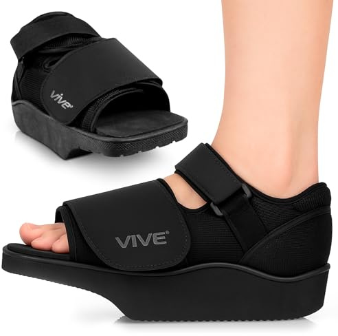 Vive Offloading Post-Op Shoe - Forefront Wedge Boot for Broken Toe Injury - Non Weight Bearing Medical Recovery for Foot Surgery, Hammer Toes, Bunion, Feet Pain - Walking Orthopedic (X-Large)