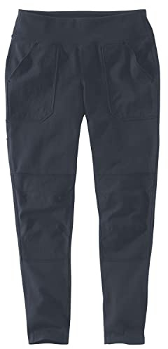Carhartt Womens Force Lightweight (Regular and Plus Sizes) Leggings, Navy, Large US