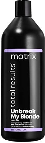Matrix | Unbreak My Blonde | Strengthening Conditioner with Citric Acid to Help Repair Damage for Pre-Lightened and Bleached Blonde Hair, Total Results