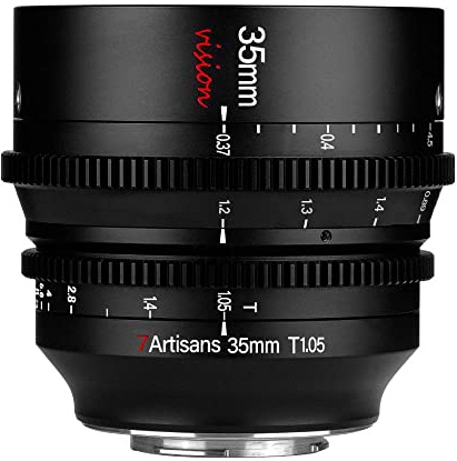 7artisans 35mm T1.05 Manual Focus Standard Prime Lens, Micro Four Thirds Mount, Large Aperture, Low Breathing Effect, Creamy Bokeh