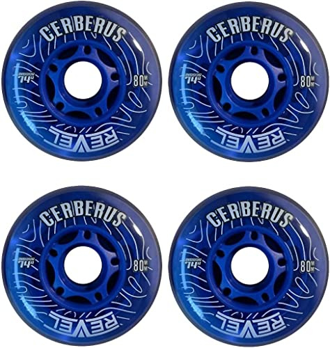 Alkali Revel Blue Indoor X-Soft 74A Roller Inline Hockey Wheels (68mm)