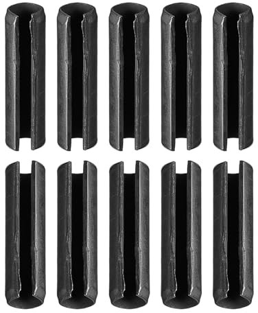 DTGN 3,3mm x 12mm(DxL) Fessura Molla Perno - 30pz - Buono per Casa Macchina Fissaggio - Carbonio Acciaio Molla Tassello Tensione Rullo Perno - Nero