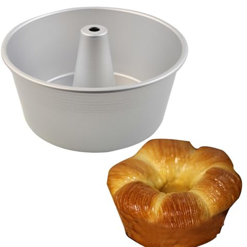 Fukamou Ringbackform, Kuchenformen Zum Backen, 10 Zoll Runde Kuchenform Aluminium Chiffon Mousse Backform Backen -Kuchen Werkzeuge Hohle Schornsteinpfanne
