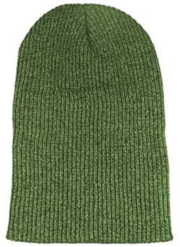 Generico Wintermütze, breite personalisierbare Herrenmütze, Slouchy Strickmütze, Einheitsgröße, warme Herrenmütze, Laufmütze, grün, One size