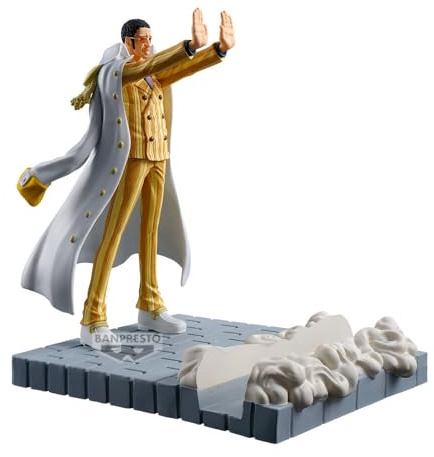 Banpresto Figura de Acción Coleccionable Kizaru Borsalino One Piece FL 12 cm, Multicolor, BP29083P, Optima para los fanaticos del Anime