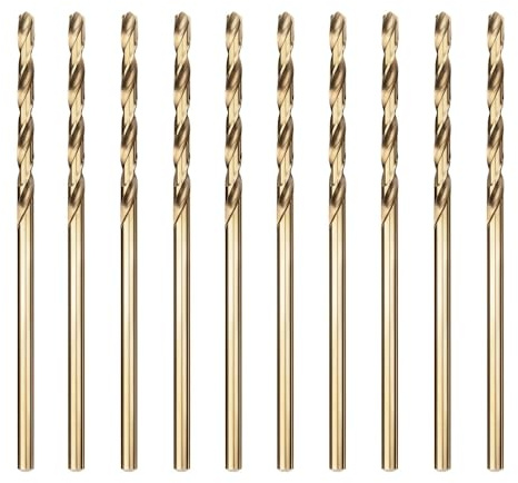 HSS Cobalt Jobber Drill Bit, 10PCS 2.5mm M35 HSS 5% Cobalt Twist Drill Bit