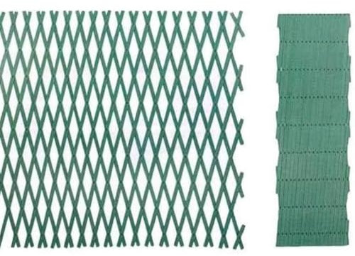 EffeDecor Traliccio Estensibile in PVC Rinforzato Verde Ideale per Piante,Fiori,Rampicanti da Esterno Decorazione da Parete per Terrazzo,Balcone,Giardino (Verde, 2x1 MT)
