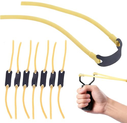 LIUYIDM 8 stycken stenslangbella, gummi, mycket elastisk naturlatex (gul) | Gummislangbella, ersättningsgummi för centrifugering, slitstark sportslangbella, slangbella gummiband för utomhussporter