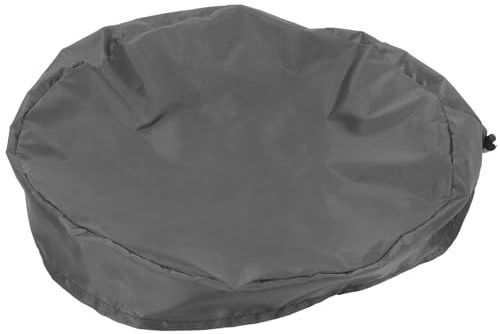 SHINEOFI Copertura per Barile da Esterno Oxford 210d Coulisse, Coperchio Antipioggia per Secchio da Giardino 65x10 Cm Resistente ai Raggi Uv, Protezione Serbatoio Patio e Giardino