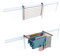 Foxydry Klappbarer Wäscheständer für den Außenbereich, aus Edelstahl und Aluminium, Duo, für Terrassen, Balkone und Geländer – Länge 82 cm