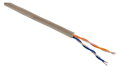 Zenitech Câble téléphone - 2 Paires 0,6mm² - Ivoire - 10m