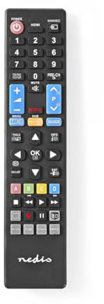 NEDIS Ersatz Fernbedienung | Passend für: Wäschetrocknern | Fest | 1 Gerät | Netflix Button/Smart Hub Button | Infrarot | Schwarz Schwarz