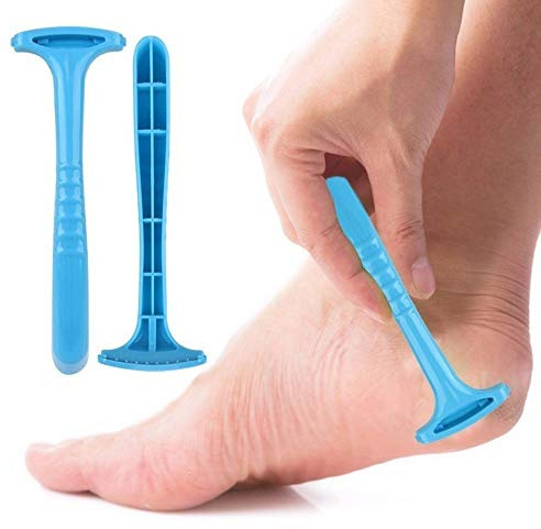 Lima para pies y callos, 2 unidades de lima de pie y mango de pie, raspador de piel muerta, eliminación de callos, herramienta de belleza adecuada para mujeres y hombres, exfoliante, cuidado de pies,