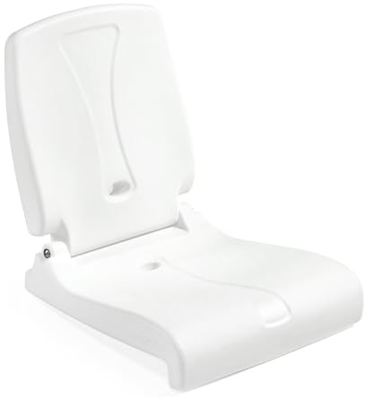 Step2 Foldable Adult Flip Seat, Portable Outdoor Chair for Poolside, Tailgating, Camping, Picnic Chair, Provides Back Support When Sitting on Ground, White
