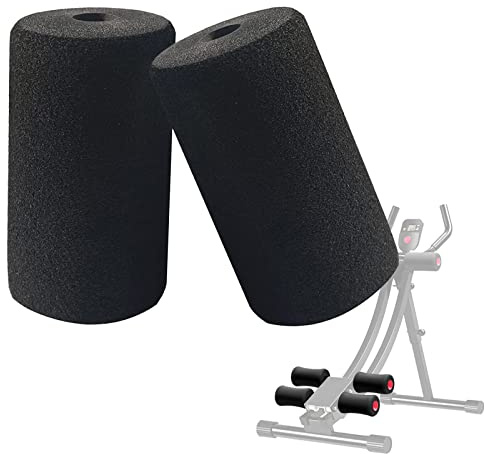 SPORTARC 2Pcs Foam Foot Pad Roller Set Weightlifting Bench Leg Stretch Foot Foam Pad Roller For Home Gym Exercise Equipment Equipment Replacement 160mm