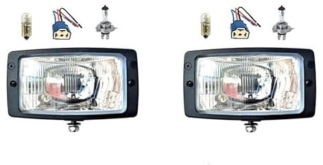 MelTruck® 2 phares principaux H4 tracteur Fendt Pronar avec ampoules 12 V et 2 culots de lampe