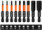 Saipor 9 Stück 50mm Hex Schraubendreher Bits Set 1/4 Zoll Sechskantschaft Bit-Set S2 Stahl Sechskantkopf-Bohrer-Bit-Set Magnetischen Hexagon Head Schraubendreher Bit Set (H1.5-H10)