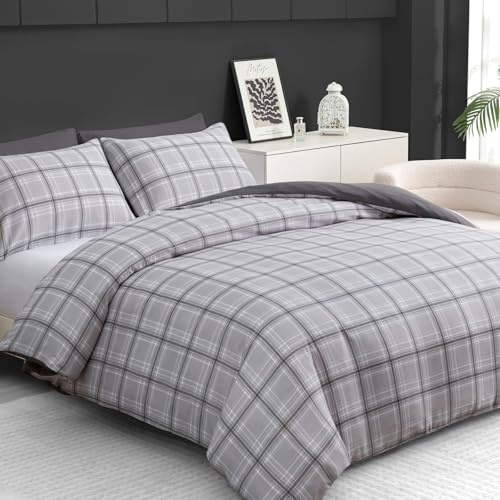 Pamposh King Size Duvet Cover Sets – Brushed Microfiber Kingsize Duvet Cover Sets - Hypoallergenic Quilt Cover Bedding Sets 3 Pcs With Zipper Closure For All Seasons