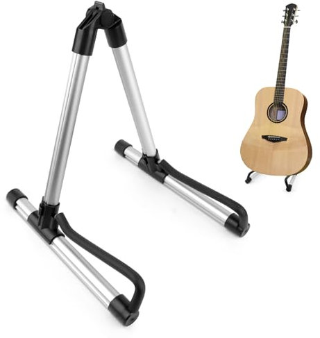 TNOMSNO Gitarrenständer Universal, Gitarrenständer für Akustikgitarren Gitarren Ständer Universal Tragbarer Aluminiumlegierung Gitarrenhalter für Akustikgitarre Elektro E-Gitarre Bassgitarre