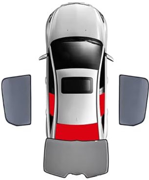 Couverture Pare-Brise pour Mitsubishi pour Lancer pour Evo X 2007-2016 Pare-Soleil Voiture Rideau Pare-Brise Avant Pare-Soleil Fenêtre Latérale Arrière Pare Brise Soleil Voiture(3 Piece)