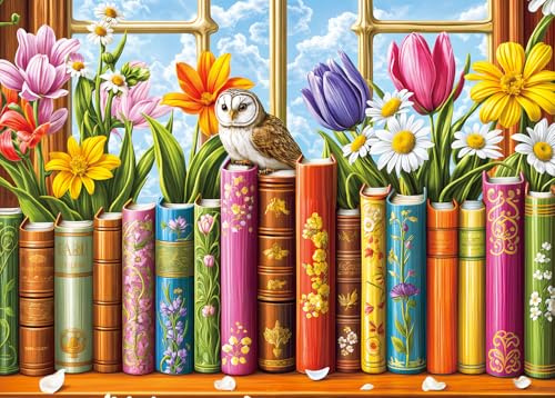 Puzzle da 1000 pezzi per adulti, classico gioco educativo, splendida decorazione, meraviglioso regalo di libri di fiori