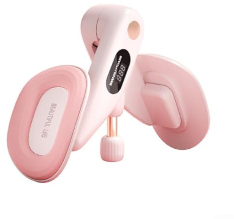 Hasaller Entrenador de suelo pélvico LED con resistencia ajustable de 10 a 80 libras para ejercicio interior exterior de muslo y cadera, incluye banda de 20 libras para pilates, yoga, estructura
