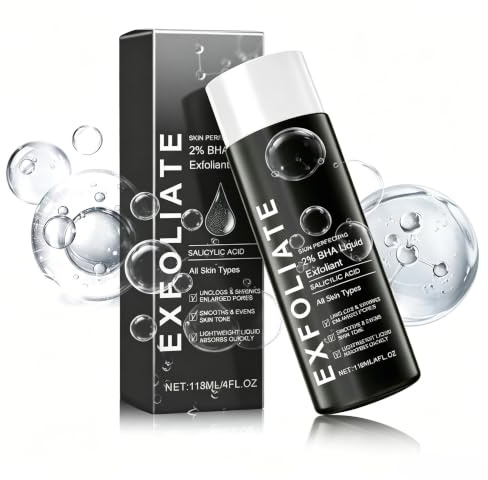 2% BHA Liquid Exfoliant, Face Exfoliator Peeling for All Skin Types, Face & Body Exfoliating for Blackhead Remover & Pore Minimiser, 118ml