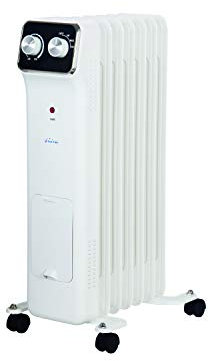 PUR LINE | Radiatore a olio da 1500 W con umidificatore | Radiatore a olio silenzioso e sicuro per casa e ufficio