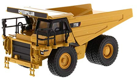 1:64 Scale Caterpillar 775E Off Highway Truck - Construction Metal Series by Diecast Masters - 85696 - Authentic Tire Tread Design - Articulated Steering - Made of Diecast Metal with Plastic Parts