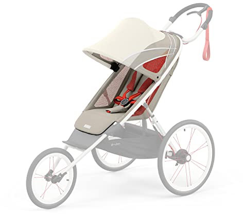 Cybex Sitzpaket für Jogger-Kinderwagen AVI, Von ca. 6 Monaten - ca. 4 Jahre, Max. 111 cm und 22 kg, Sitzeinheit für Multisportwagen, Bleached Sand