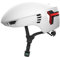 CRNK Genetic Alpha Fahrradhelm – Ultraleichter Rennradhelm mit LED-Beleuchtung, Aerodynamischer Helm für Herren & Damen, Magnetverschluss, Perfekte Passform, EPS+PC-Schutz - Weiß – M