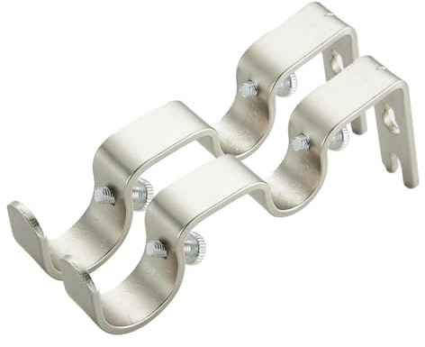 Doppi ganci per , Doppio gancio per , Ganci per appendiabiti, Staffe per tende per tende, Ganci per tende doppie staffe di montaggio, Supporto per tende per tende, Hardware per tende per