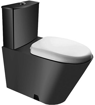 Toilettes En Acier Inoxydable 304 Avec Réservoir D'Eau, Toilettes À Double Chasse D'Eau À Siphon À Haute Efficacité Pour Salle De Bains Commerciale, Toilettes Monobloc Déodorantes Et Économes En Eau,