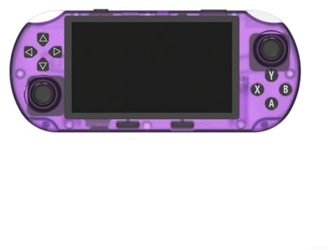 Sandyseptember Console di gioco portatile retrò portatile con display IPS da 4,5 pollici, 20000 giochi classici precaricati (viola)