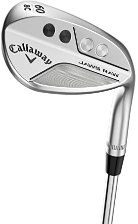 Callaway Jaws RAW Chrome Sand Wedge, 56°-08° (Bounce) C Grind, Steel, Wedge Flex, Standard