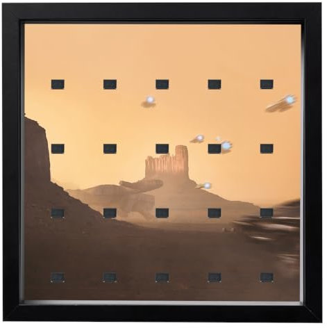 GetStones24 Vitrine für Lego® Figuren - 35x35cm Bilderrahmen - MF_0021