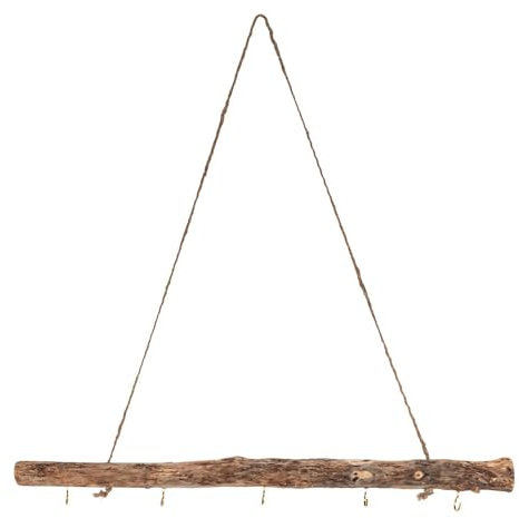 Ideen mit Herz Ramo decorativo, con 5 ganci e corda da appendere, per finestre, decorazione per porta, per finestra, 50 cm