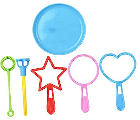BESTonZON 6-teiliges Set Seifenblasenset Seifenblasen Spielzeug Bulk-Spielzeug Für Kinder Sommerblase Spielzeug Mini-blasenstab Blasen Machen Spielzeug Seifenblasenstäbe Für Kinder Plastik