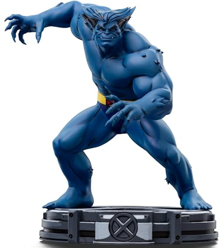 Iron Studios Samlarobjekt Staty Beast - X-Men '97 - Konstskala 1/10 Polysten Harts Blå 18,5 cm