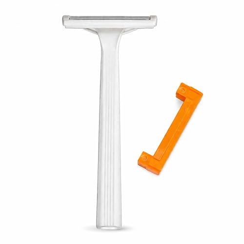 20 Pack Men’s Razors, Single Blade Disposable Razors for Men and Women | Manual Shaver for Face & Body | Sharp Blades for Smooth Shaving, Beard & Facial Hair Removal | Travel Grooming Kit