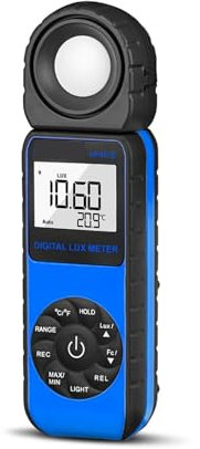 Luxómetro Portátil, Luxómetro digital compacto, pantalla de gráfico de barras de 3999 cuentas, transductores de diodo de silicio con filtro de luz for monitorizar el crecimiento de las plantas.,Preci