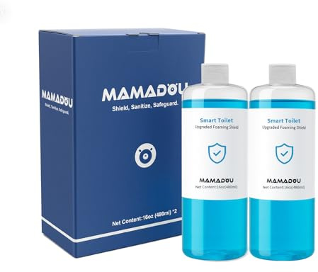 MAMADOU Foam Shield Liquid For Smart Toilet 480ml 2Pack Splash Proof Deodorizing Foaming Agent Powerful Stain-Resistant Special Toilet Bowl Cleaner For Fresh Bathroom