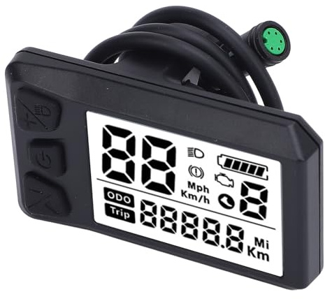 Tbest Kit de Conversión de Computadora con Pantalla LCD de Ciclo Eléctrico, Panel de Control para Motor de Accionamiento Medio 530S Universal 01 02 HD